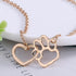 Women's Personalized Dog Paw Necklace