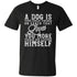 Unconditional Dog Love V-Neck T-Shirt For Men