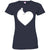 Dog Heart Fitted T-Shirt For Women - Ohmyglad