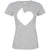 Dog Heart Fitted T-Shirt For Women - Ohmyglad