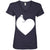 Dog Heart V-Neck T-Shirt For Women - Ohmyglad