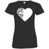 Dog Paw Print Fitted T-Shirt For Women