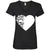 Dog Paw Print V-Neck T-Shirt For Women - Ohmyglad