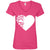 Dog Paw Print V-Neck T-Shirt For Women - Ohmyglad