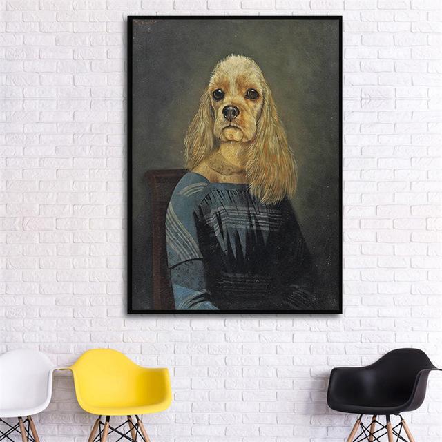 Funny Dog Wall Canvas Art - Ohmyglad