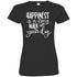 Happiness Is A Long Walk With Your Dog Fitted T-Shirt For Women