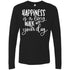 Happiness Is A Long Walk With Your Dog Long Sleeve Shirt For Men