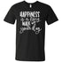 Happiness Is A Long Walk With Your Dog V-Neck T-Shirt For Men