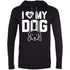 I Love My Dog Hooded Shirt For Men