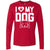 I Love My Dog Long Sleeve Shirt For Men - Ohmyglad