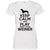 Keep Calm And Play With Your Weiner Fitted T-Shirt For Women - Ohmyglad