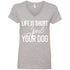 Life Is Short, Spoil Your Dog V-Neck T-Shirt For Women