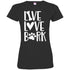 Live, Love, Bark Fitted T-Shirt For Women