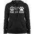 Peace, Love, Rescue Hoodie For Women