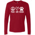 Peace, Love, Rescue Long Sleeve Shirt For Men