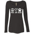 Peace, Love, Rescue Long Sleeve Shirt For Women