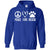 Peace, Love, Rescue Pullover Hoodie For Men - Ohmyglad