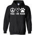 Peace, Love, Rescue Pullover Hoodie For Men