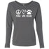 Peace, Love, Rescue Sweatshirt For Women