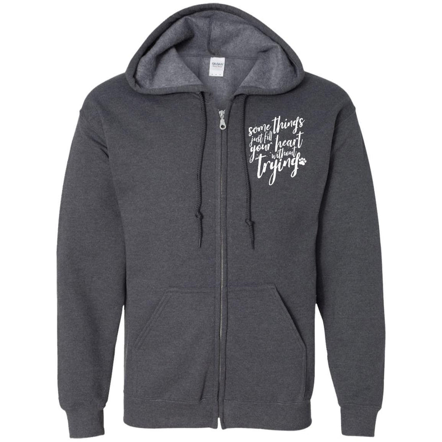 Some Things Just Fill Your Heart Without Trying	Zip Hoodie For Men - Ohmyglad