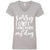 Sorry I Can't I Have Plans With My Dog V-Neck T-Shirt For Women - Ohmyglad
