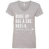 Wake Up, Hug A Dog V-Neck T-Shirt For Women